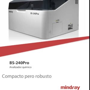 Ficha técnica del analizador para química clínica Bs240 pro Mindray español
